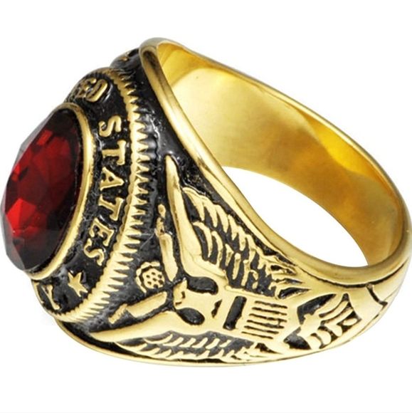 Stainless steel Army ring size 7 through 13 usually available please ask - Picture 4 of 4